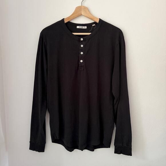 BUCK MASON Other - Buck Mason Men’s Long Sleeve Henley Shirt Sz Medium